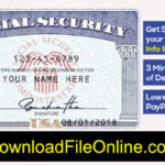 Social Security Card Template Psd [Fake Ssn Generator] With Regard To Social Security Card Template Pdf