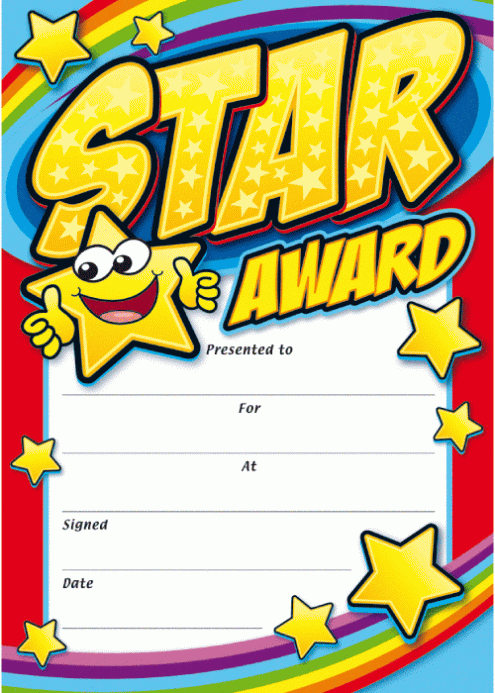 Star Award Certificate Template (1) – Templates Example Intended For Star Award Certificate Template