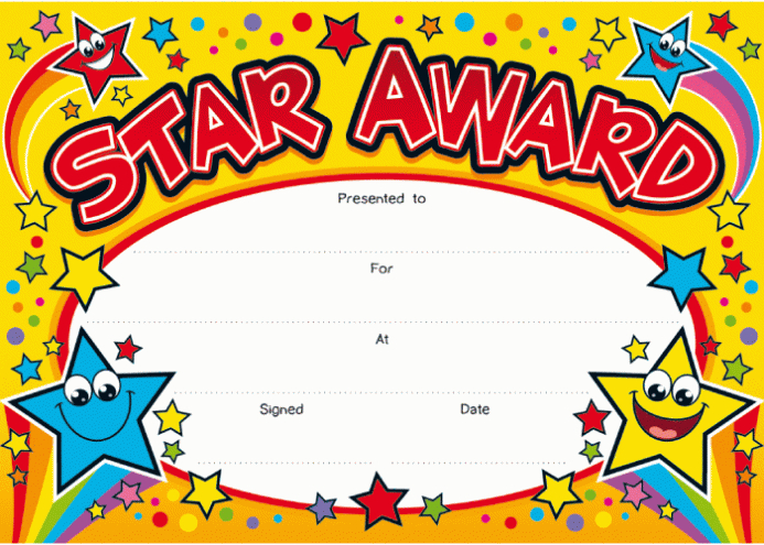 Star Award Certificate Template 8 – Best Templates Ideas For For Star Award Certificate Template