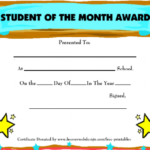 Student Of The Month Award Template Download Printable Pdf Inside Free Printable Student Of The Month Certificate Templates