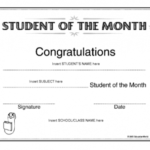 Student Of The Month Award Template | Education World With Regard To Free Printable Student Of The Month Certificate Templates