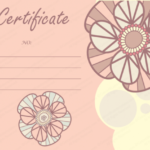 Tea Pink Flowers Gift Certificate Template Within Pink Gift Certificate Template