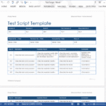 Test Script Template – Ms Word – Templates, Forms With Test Template For Word