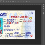 Texas Driver License Editable Psd Template Inside Texas Id Card Template