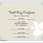 Tooth Fairy Certificate Printable Certificate With Regard To Free Tooth Fairy Certificate Template