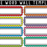 Word Wall Template Free Download | Word Wall Template inside Blank Word Wall Template Free
