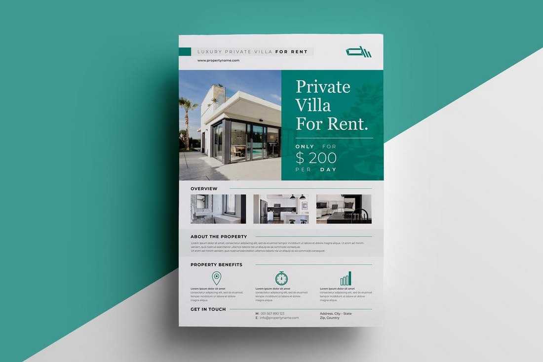 10+ Best Real Estate Flyer Templates 10  Design Shack With Rental Property Flyer Template Intended For Rental Property Flyer Template