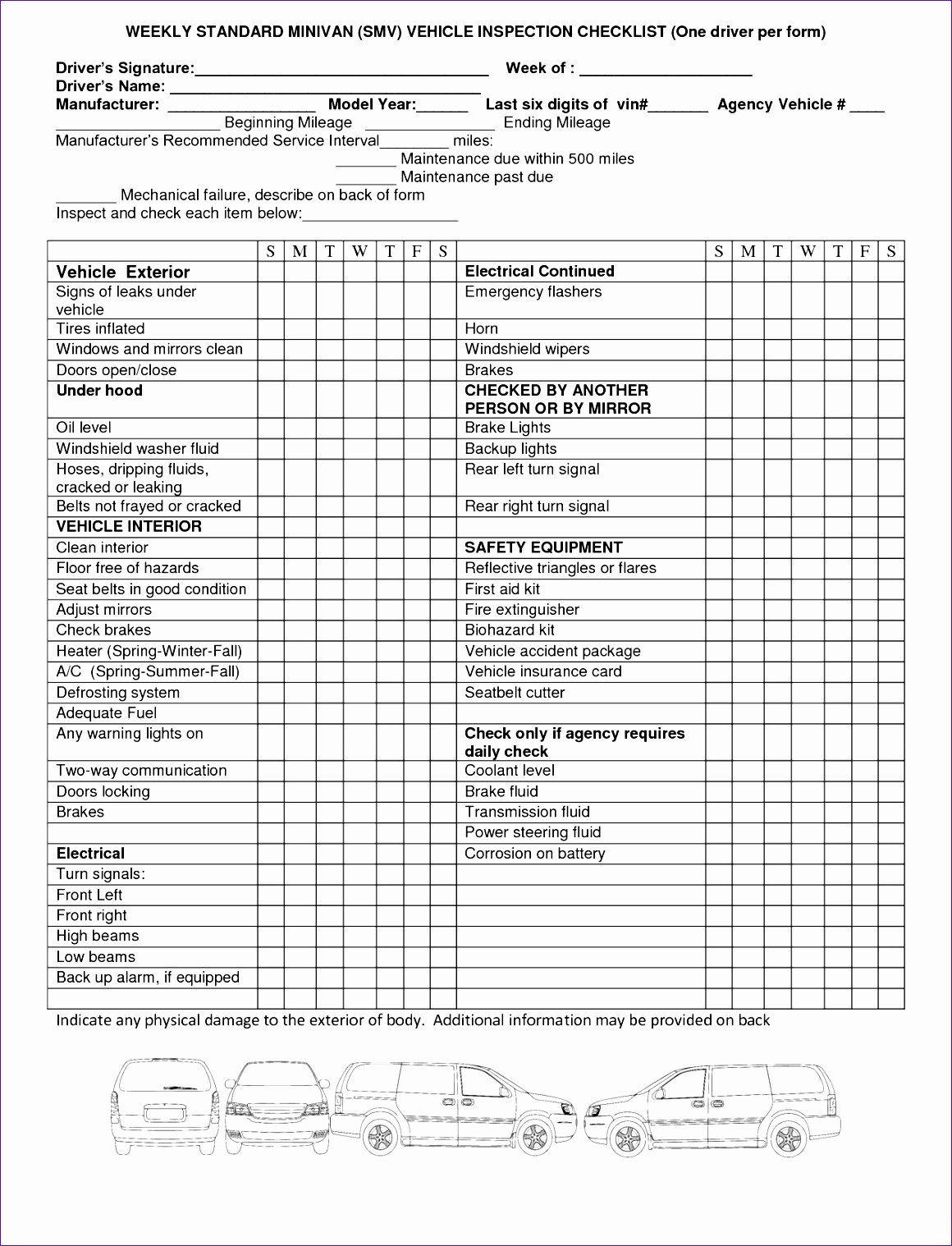 10 Car Maintenance Schedule Pertaining To Auto Service Checklist Template With Auto Service Checklist Template