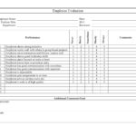 10 Employee Evaluation Forms & Performance Review Examples Regarding Employee Performance Checklist Template