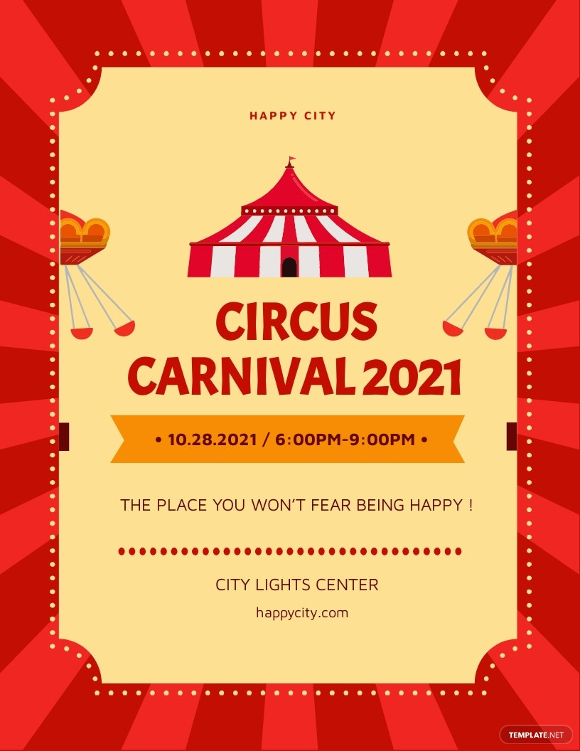10+ FREE Carnival Flyer Templates [Customize & Download  In Carnival Themed Flyer Template
