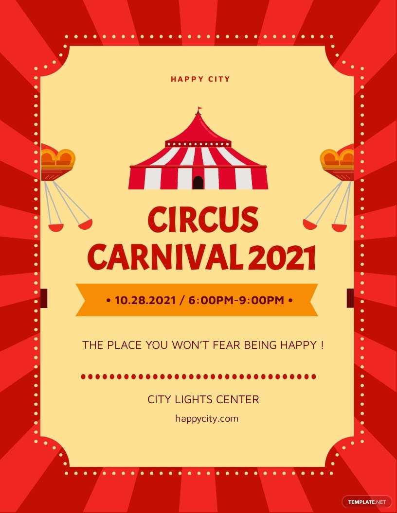 10+ FREE Carnival Flyer Templates [Customize & Download  In Carnival Themed Flyer Template With Carnival Themed Flyer Template