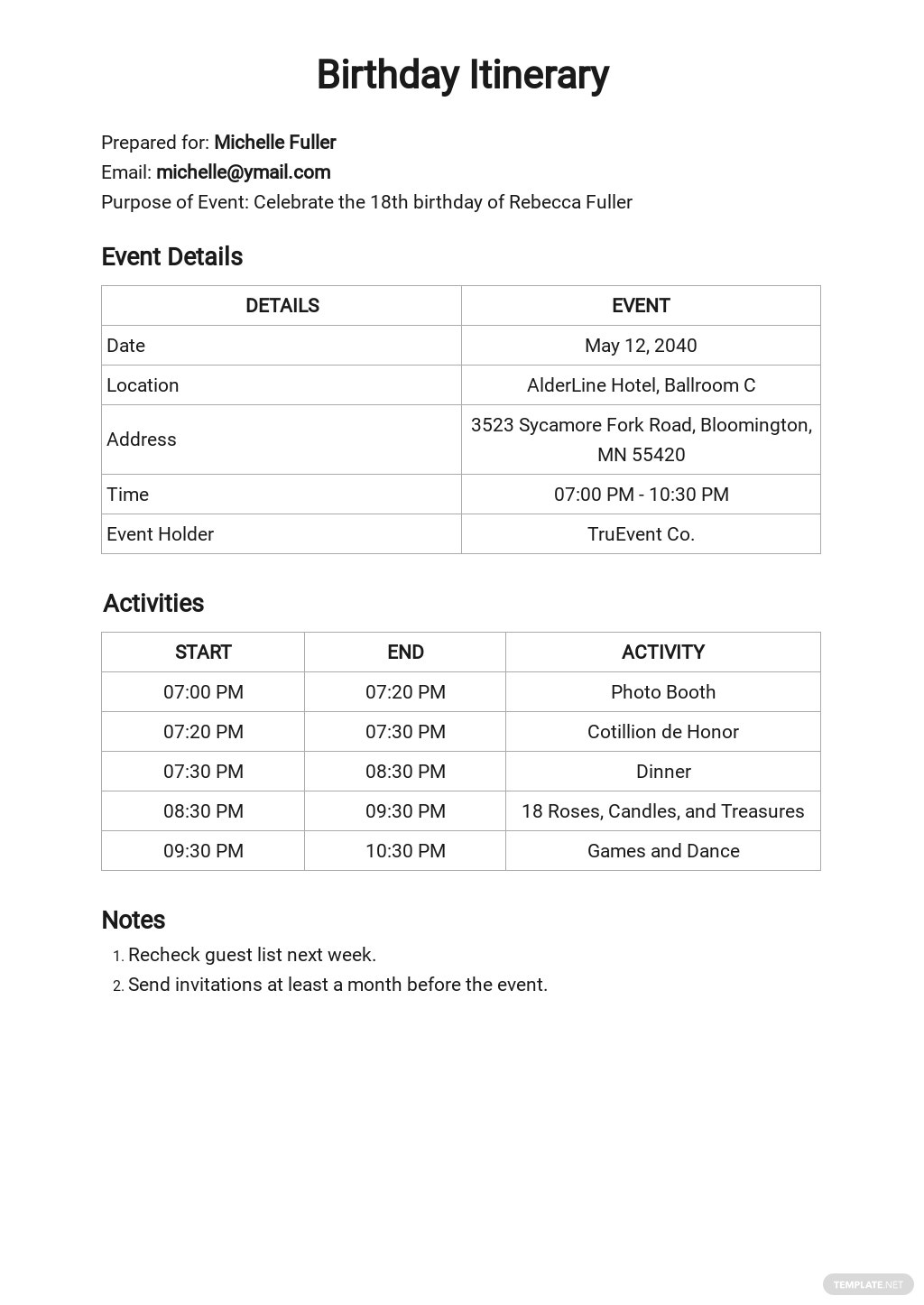 10+ FREE Event Itinerary Templates [Edit & Download]  Template For Itinerary Template For Event