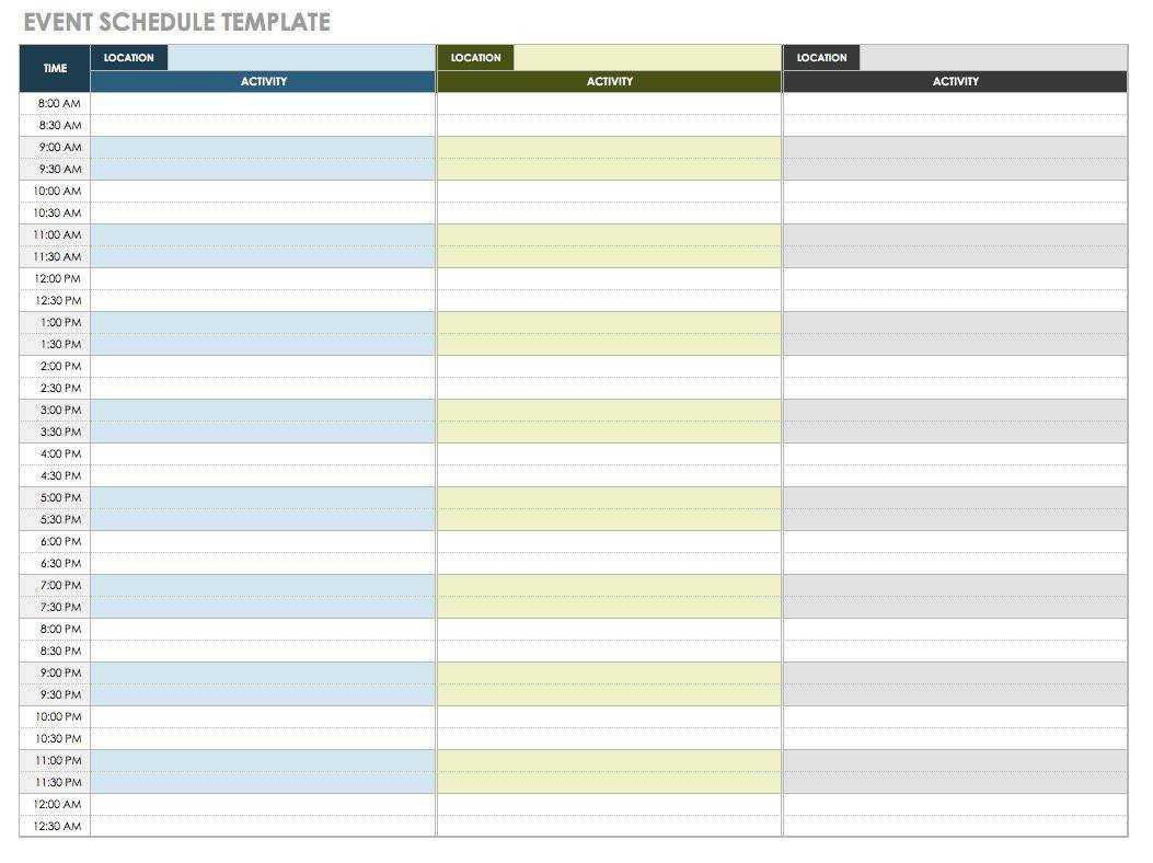 10 Free Event Planning Templates  Smartsheet Inside Itinerary Template For Event Within Itinerary Template For Event