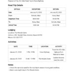 10+ FREE Trip Itinerary Templates [Edit & Download]  Template