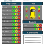 10 Free Vehicle Inspection Forms – Modern Looking Checklists For  In Mechanic Checklist Template