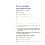 10 Great Moving Checklists [Checklist For Moving In / Out] ᐅ  In House Moving Checklist Template