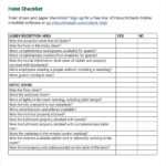 10+ Hotel Checklist Examples – PDF, Word  Examples Intended For Hotel Inspection Checklist Template