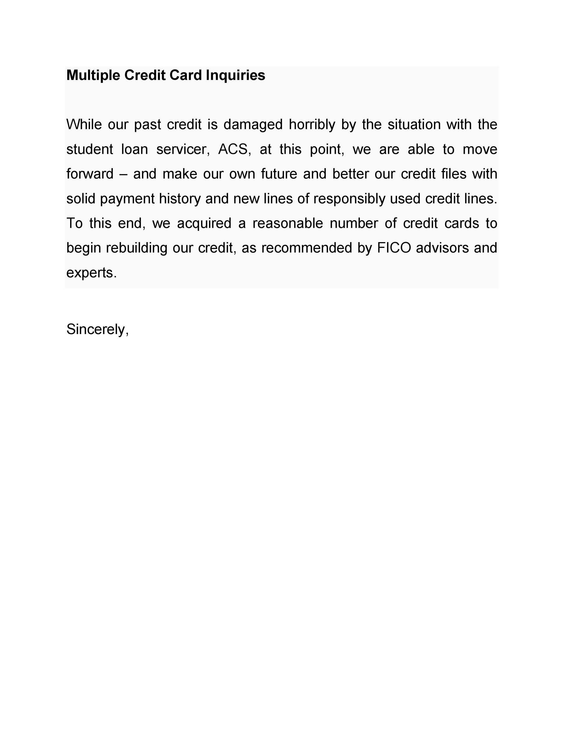 10 Letters Of Explanation Templates (Mortgage, Derogatory Credit) Regarding Letter Of Explanation For Mortgage Large Deposit In Letter Of Explanation For Mortgage Large Deposit