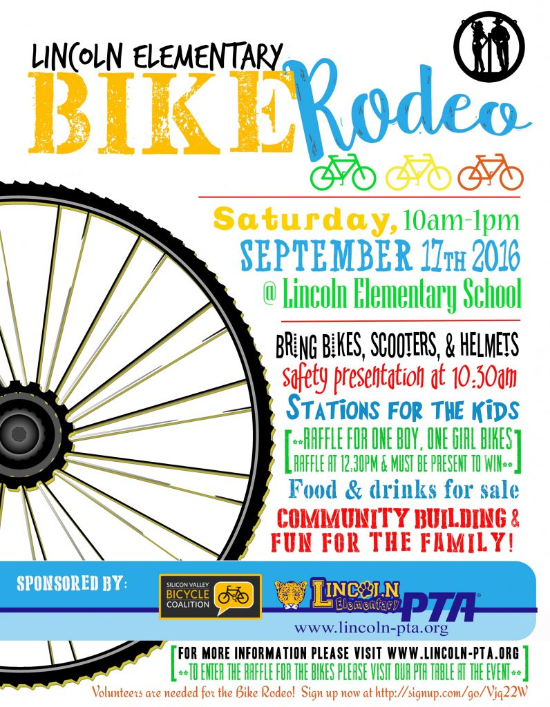 10 Lincoln Bike Rodeo is coming! – Lincoln Elementary PTA With Bike Rodeo Flyer Template Regarding Bike Rodeo Flyer Template