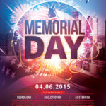 10 Memorial Design Template PSD Images – Memorial Day Flyer  With Memorial Day Party Flyer Template