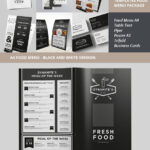 10 Menüvorlagen mit kreativen Designs für Restaurants For Modern Restaurant Food Menu Flyer Template