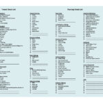 10 Packing List Templates [Excel, Word, PDF] – TemplateArchive Inside Business Travel Checklist Template