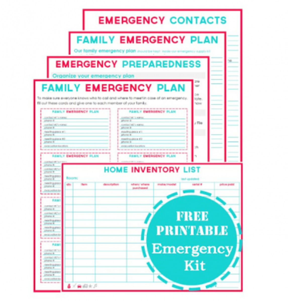 10 Printable Emergency Plan Templates - Today
