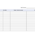 10 Printable To Do List & Checklist Templates (Excel, Word, PDF) Inside Employee Daily Task Checklist Template