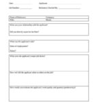 10+ Reference Checking Forms & Templates – PDF, DOC  Free  With Reference Checklist Template