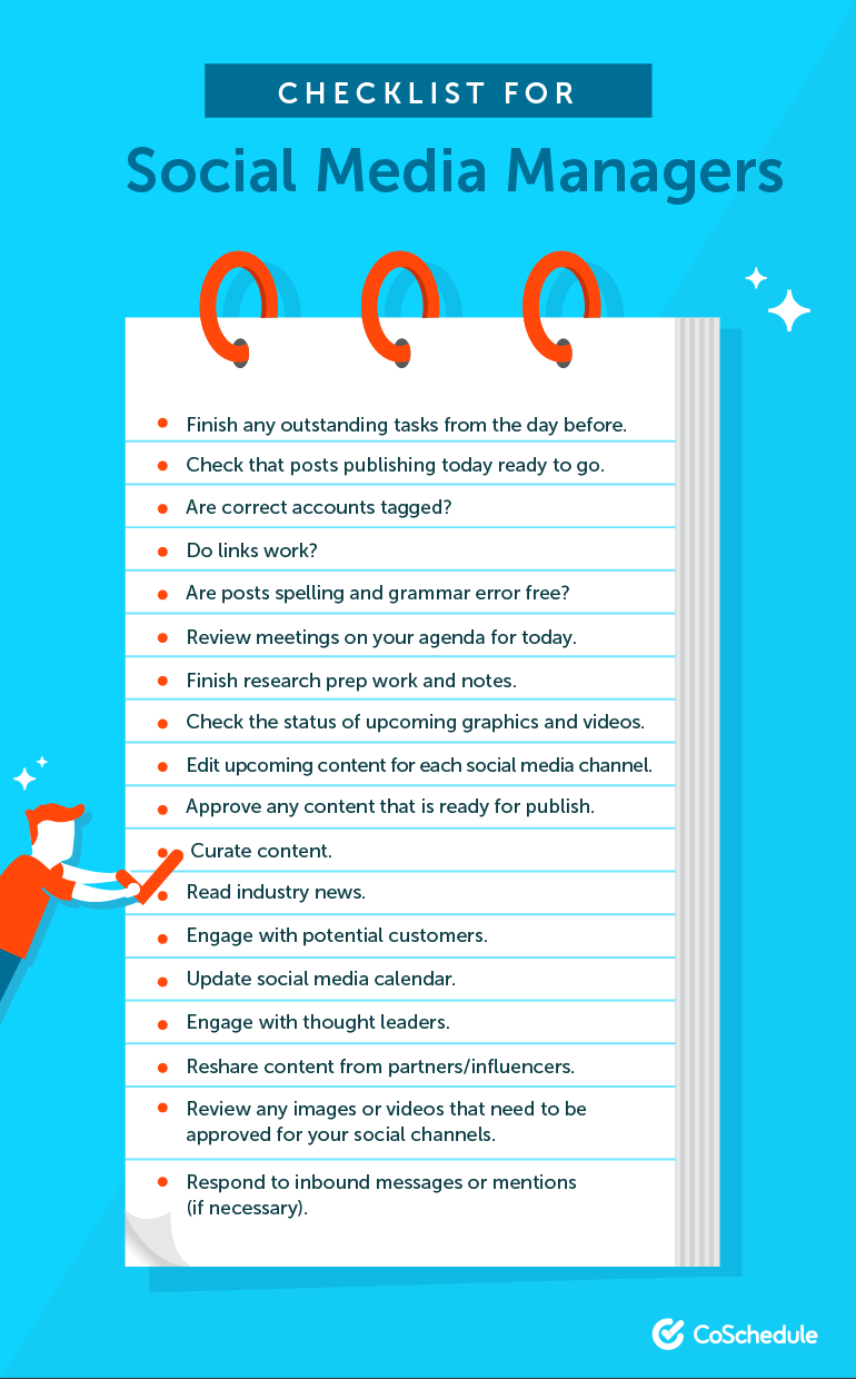10 Social Media Checklists to Boost Your Efficiency - CoSchedule For Social Media Checklist Template Pertaining To Social Media Checklist Template