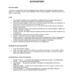 Accountant Job Description Template  By Business In A Box™ Intended For Accounting Job Description Template