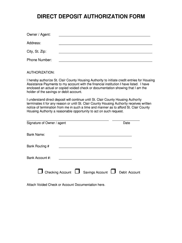 Ach Direct Deposit Form - Fill Online, Printable, Fillable, Blank   pdfFiller For Direct Deposit Cancellation Form Template Within Direct Deposit Cancellation Form Template