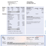 Adp Pay Stub Template – Fill Online, Printable, Fillable, Blank  PdfFiller In Direct Deposit Check Stub Template