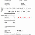 Aerotek Direct Deposit Form Inspirational Sample Adp Pay Stub  With Regard To Direct Deposit Check Stub Template