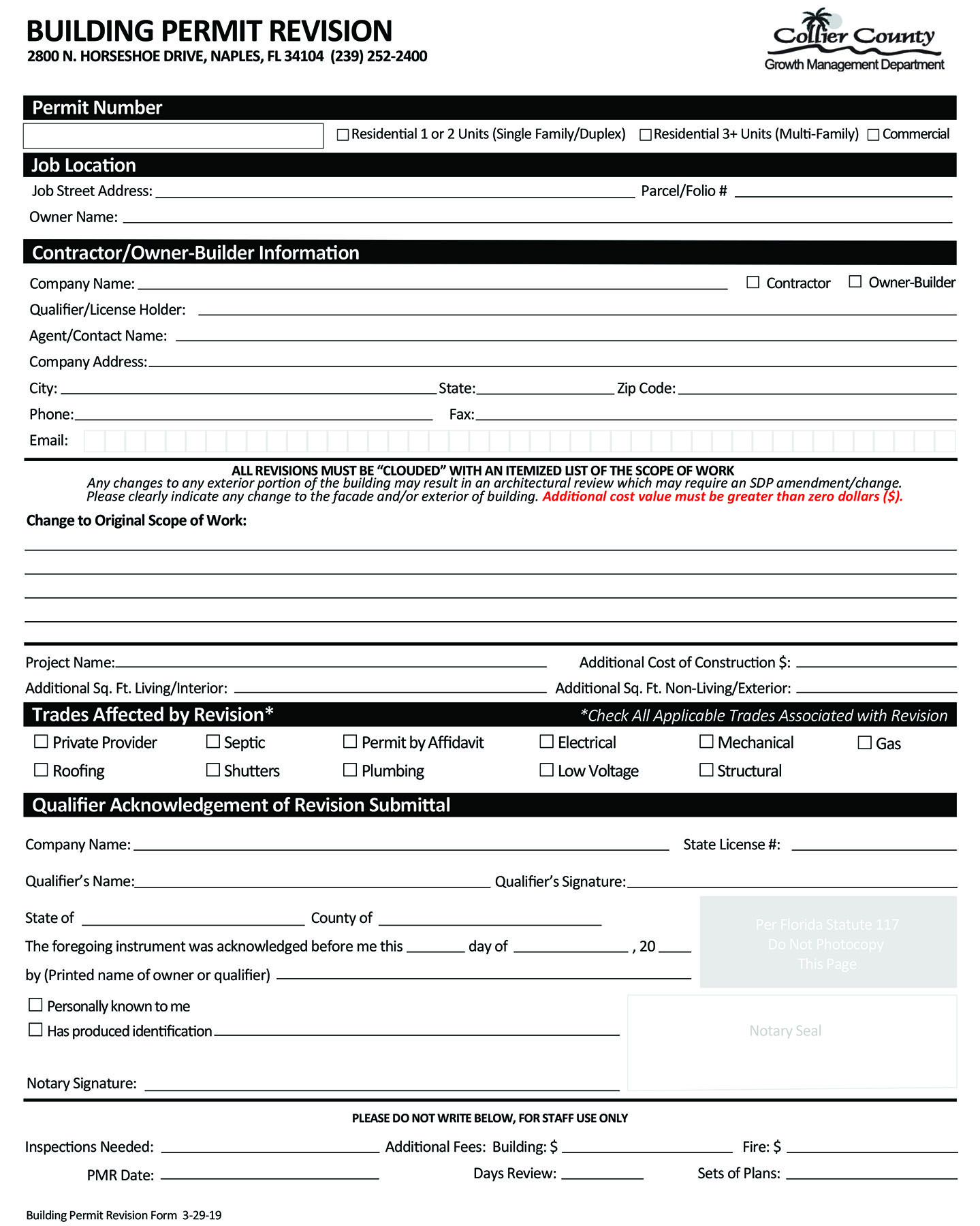 Application Forms & Submittal Requirements  Collier County, FL In Building Permit Checklist Template With Regard To Building Permit Checklist Template