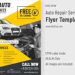Auto Flyer Template CorelDRAW With Auto Shop Flyer Template
