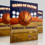 Basketball Flyer Template  Flyer  OWPictures  PoweredTemplate.com Inside Basketball Game Flyer Template