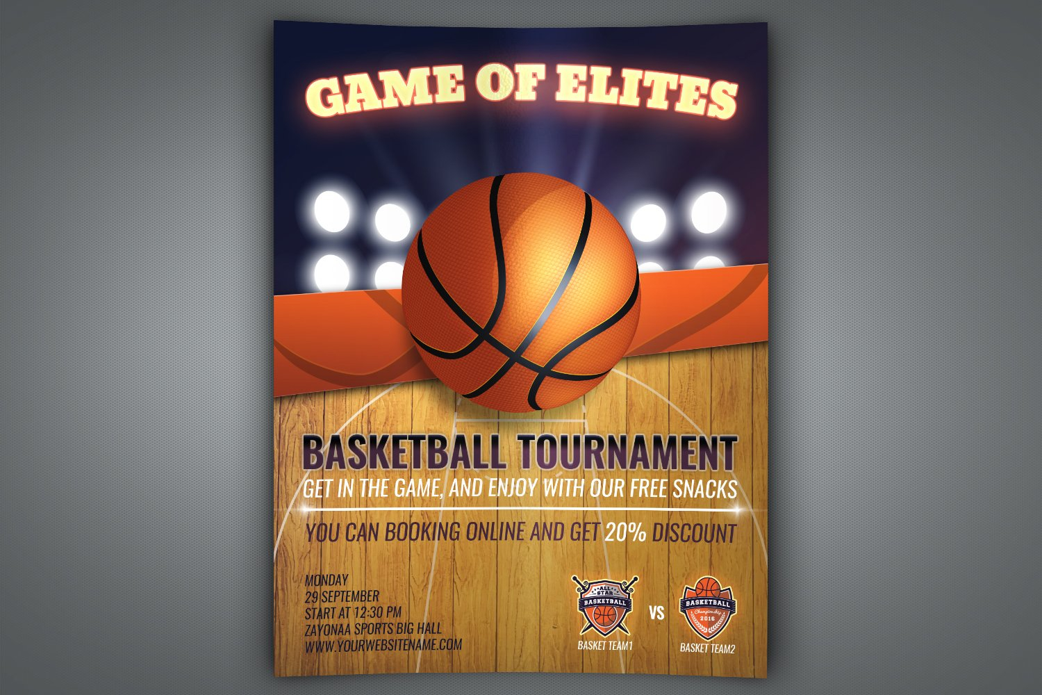 Basketball Flyer Template Intended For Basketball Game Flyer Template For Basketball Game Flyer Template