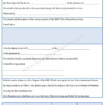 Bill Of Sale Deposit Form – Sample Forms For Deposit Form For Bill Of Sale