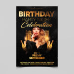 Birthday Celebration Party Free PSD Flyer Template  FreebieDesign In Birthday Celebration Flyer Template