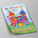 Bouncy Castle Hire Flyer Template  Flyer  OWPictures  In Bounce House Flyer Template