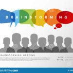 Brainstorming Meeting Template Stock Vector – Illustration Of Mind  Regarding Staff Meeting Flyer Template