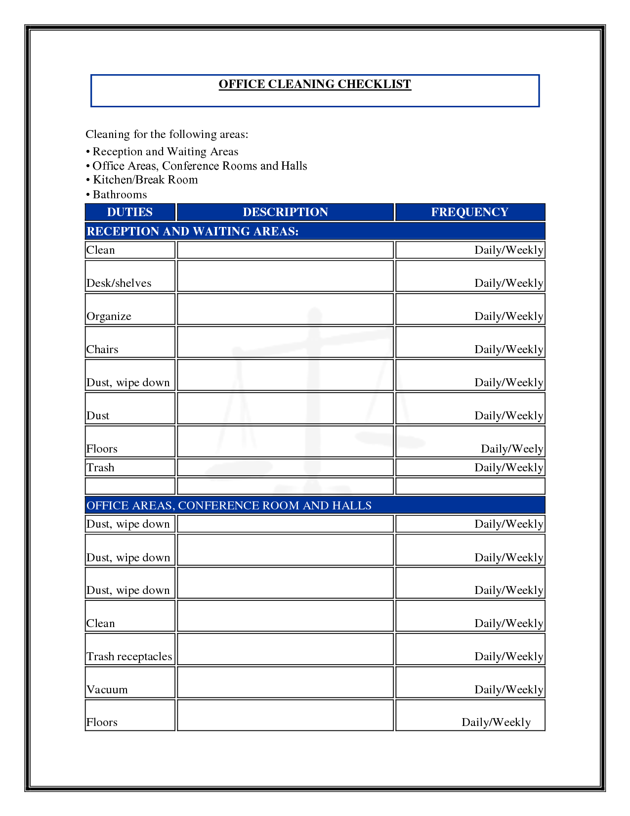 business cleaning checklist template - News Intended For Janitorial Cleaning Checklist Template Intended For Janitorial Cleaning Checklist Template