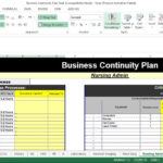 Business Continuity Plan Template In Excel With Regard To Business Continuity Plan Checklist Template