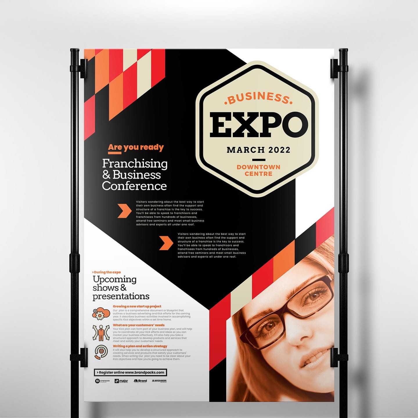 Business Expo Poster Template PSD, Ai & Vector BrandPacks With