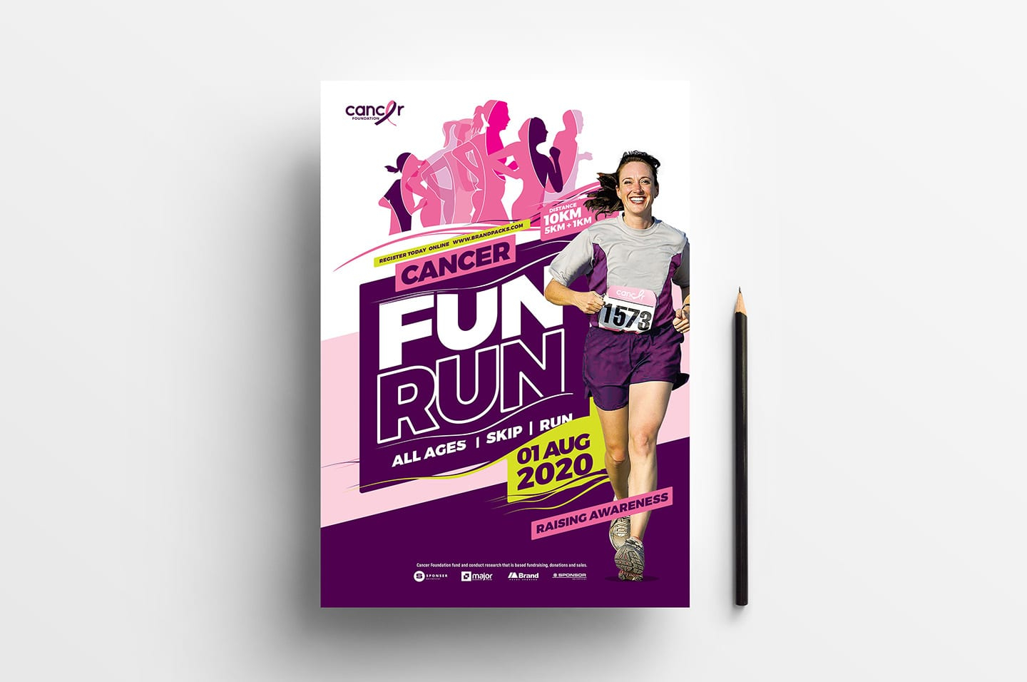 Cancer Charity Fun Run Templates Pack by BrandPacks - BrandPacks In Fun Run Flyer Template Intended For Fun Run Flyer Template