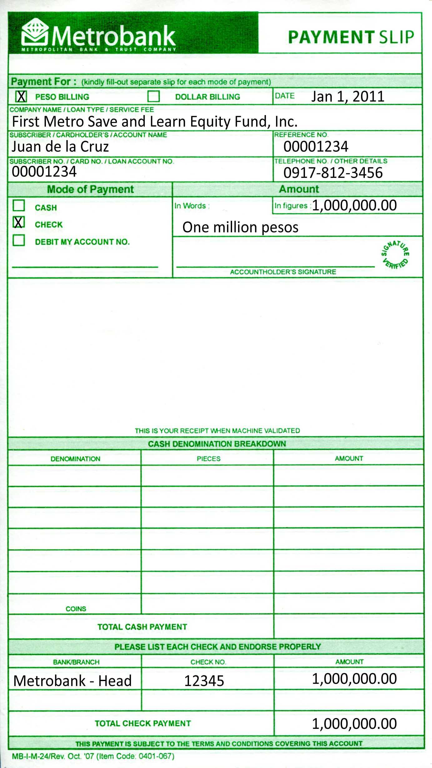 Cash Denomination Format – Sablon Intended For Cash Deposit Breakdown Template