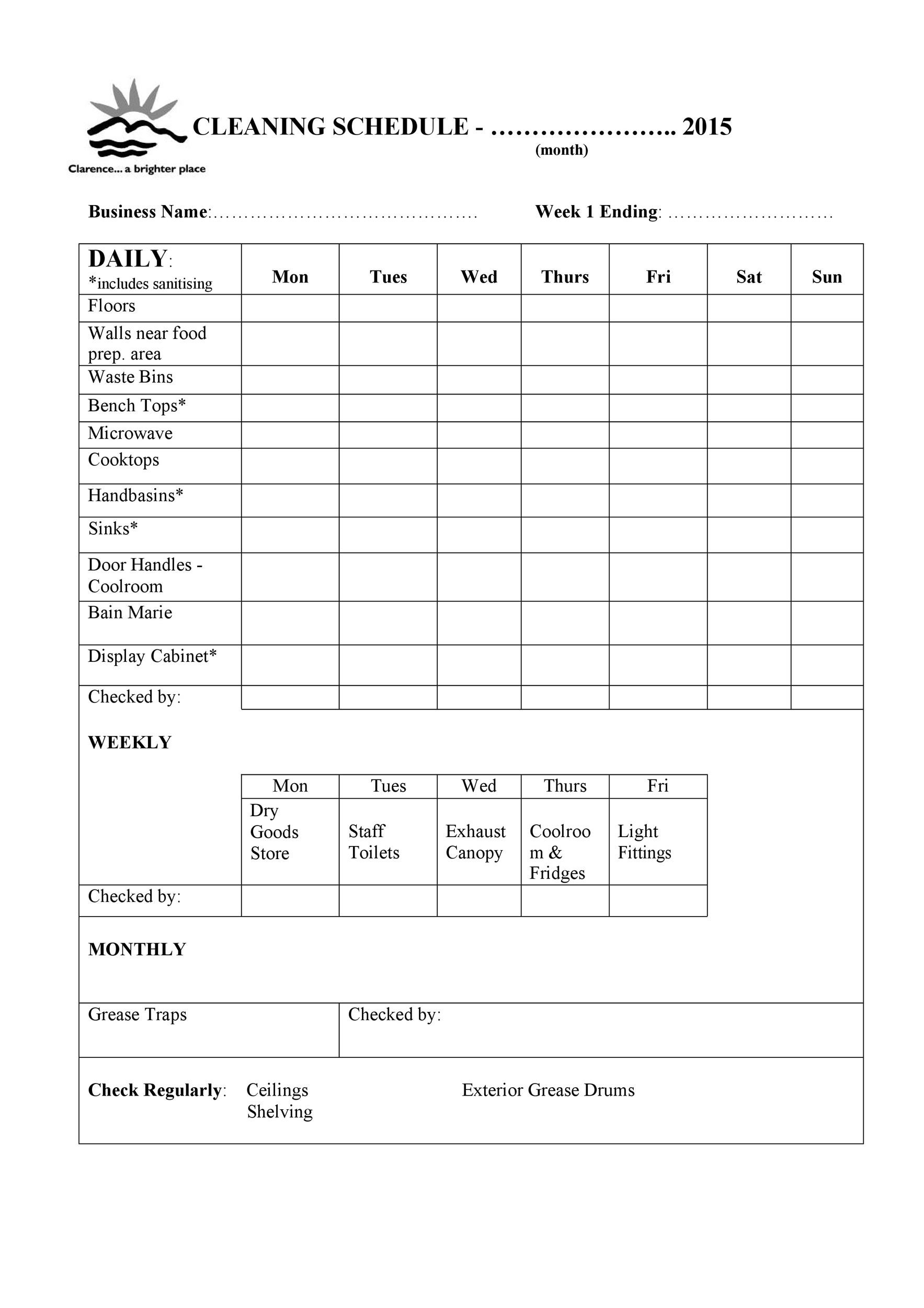checklist for cleaning - Sablon With Regard To Janitorial Cleaning Checklist Template Regarding Janitorial Cleaning Checklist Template