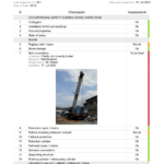 Checklist For The Inspection Of Cranes – CHEQSITE Inside Crane Inspection Checklist Template