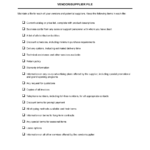 Checklist Vendor And Supplier File Template  By Business In A Box™ For New Vendor Checklist Template